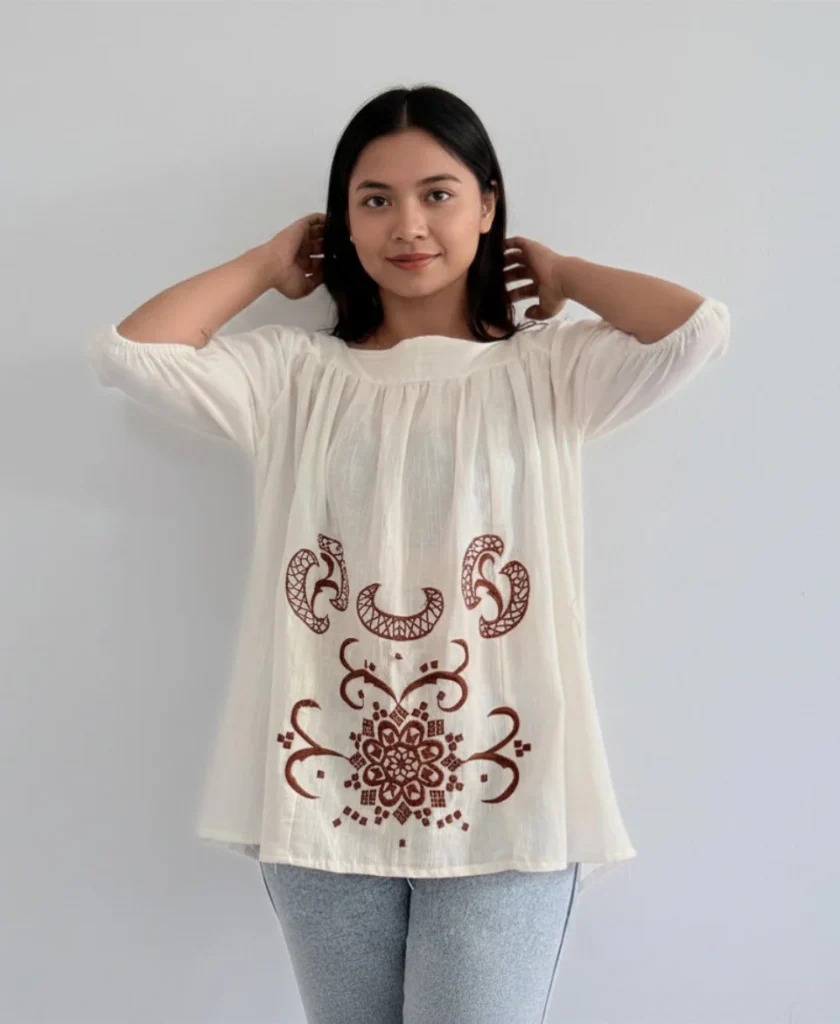 Geometric Mandala Tassel Top
